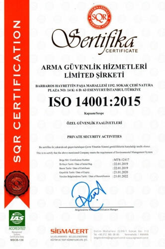 İSO 14001 : 2015