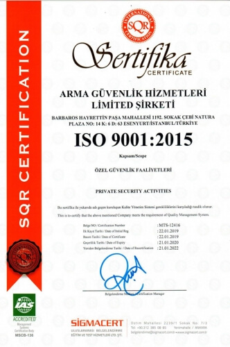 İSO 9001 : 2015